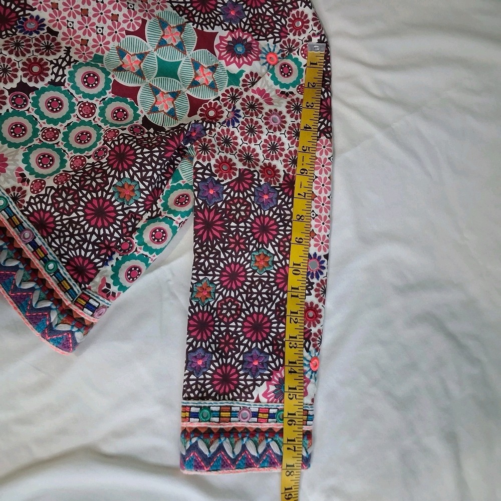 CHRISTOPHE SAUVAT Embroidered Multicolor Cropped Jacket - Picture 6 of 16